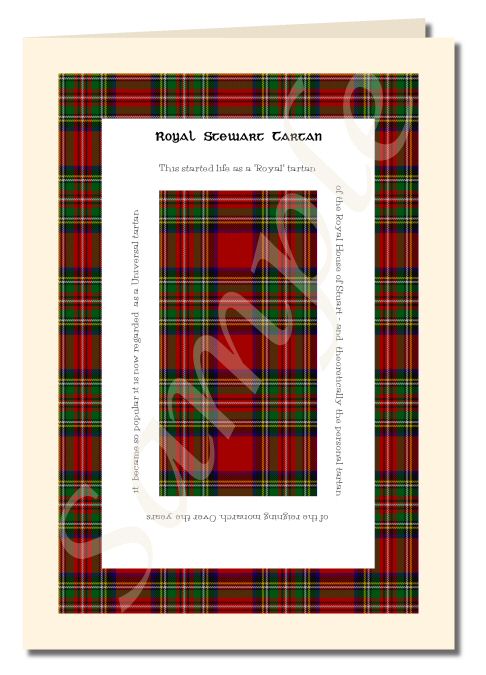 Royal Stewart tartan greeting card